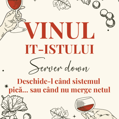 Etichetă pentru Sticla de Vin – Vinul IT-istului