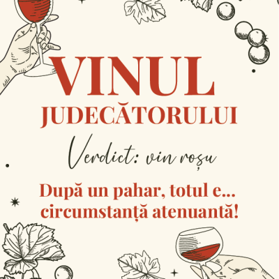 Etichetă pentru Sticla de Vin – Vinul Judecătorului