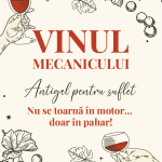 Etichetă pentru Sticla de Vin – Vinul Mecanicului