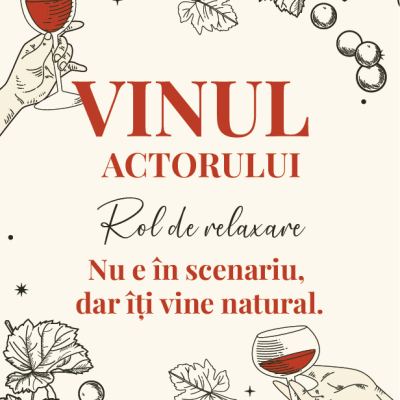 Etichetă pentru Sticla de Vin – Vinul Actorului