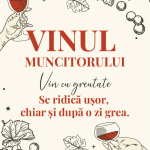 Etichetă pentru Sticla de Vin – Vinul Muncitorului
