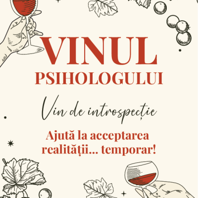 Etichetă pentru Sticla de Vin – Vinul Psihologului