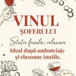 Etichetă pentru Sticla de Vin – Vinul Șoferului