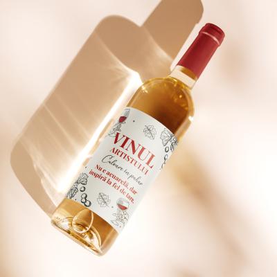 Etichetă pentru Sticla de Vin – Vinul Artistului
