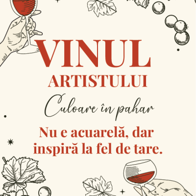 Etichetă pentru Sticla de Vin – Vinul Artistului