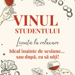 Etichetă pentru Sticla de Vin – Vinul Studentului