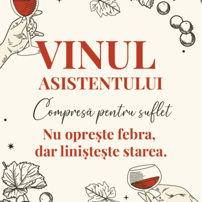 Etichetă pentru Sticla de Vin – Vinul Asistentului