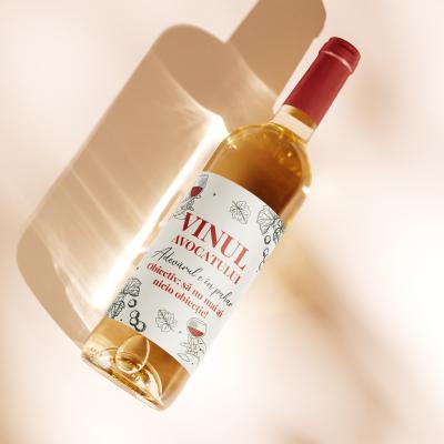 Etichetă pentru Sticla de Vin – Vinul Avocatului