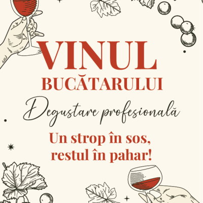 Etichetă pentru Sticla de Vin – Vinul Bucătarului